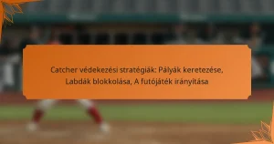 Catcher védekezési stratégiák: Pályák keretezése, Labdák blokkolása, A futójáték irányítása
